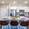 kitchen with large island and stainless steel appliances